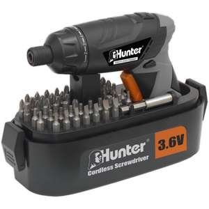 מברגה קומפקטית Hunter 3.6V + 53 אביזרים