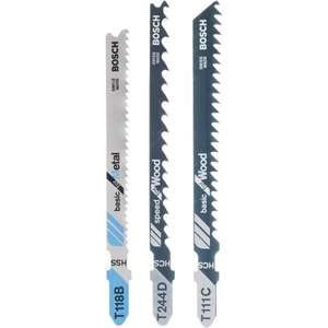 סט 3 להבים למסור אנכי Bosch לחיתוך עץ ומתכת