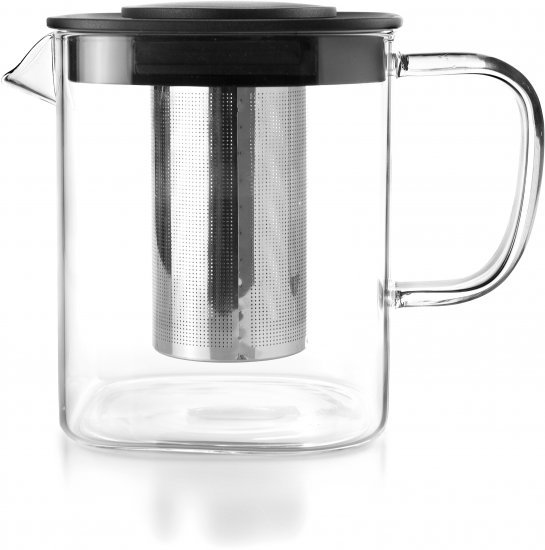 איבילי קנקן תה מרובע 1 ליטר שקוף