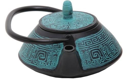 גורו טרקוטה קומקום יפני ברזל יצוק 1 ליטר טורקיז