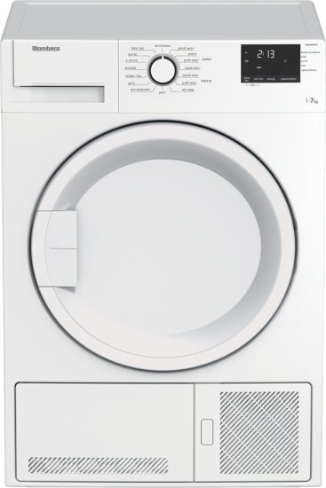 מייבש כביסה פתח חזית 7 ק"ג עם מעבה בלומברג TXU570WPX – צבע לבן