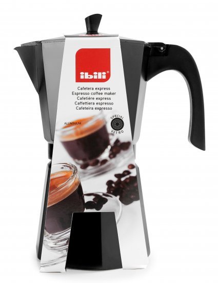 Ibili Bahia מקינטה אלומיניום 3 כוסות שחור