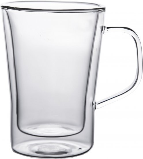 184091_b_1.jpg Arcosteel סט 6 ספלים גבוהים זכוכית דופן כפולה עם ידית 350 מ״ל