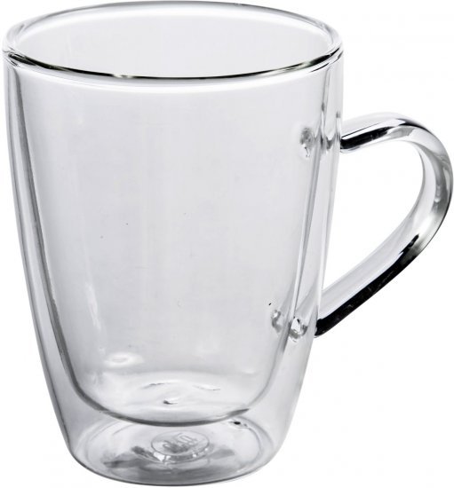 ארקוסטיל סט 6 ספלי זכוכית דופן כפולה עם ידית 350 מ״ל