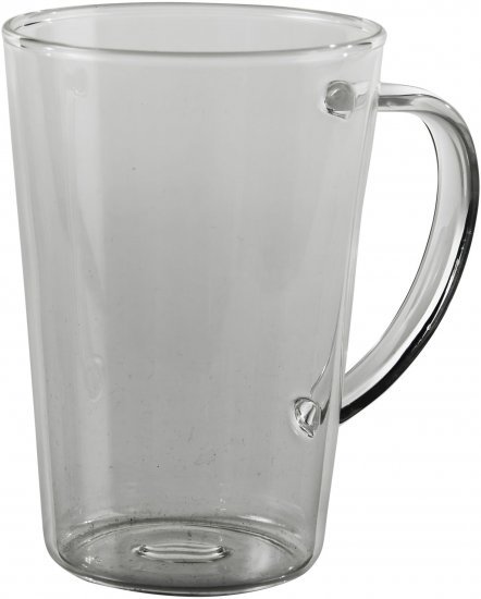 184154_b_1.jpg Arcosteel סט 6 ספלי קפה חרוט מזכוכית עם ידית 300 מ״ל