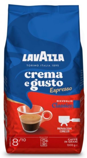 Lavazza Crema e Gusto Forte פולי קפה 1 ק״ג