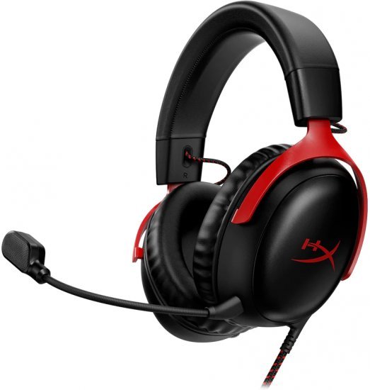 אוזניות גיימינג HyperX Cloud III – שחור אדום