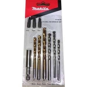 סט 10 חלקים מקדחים וביטים Makita P1129-10