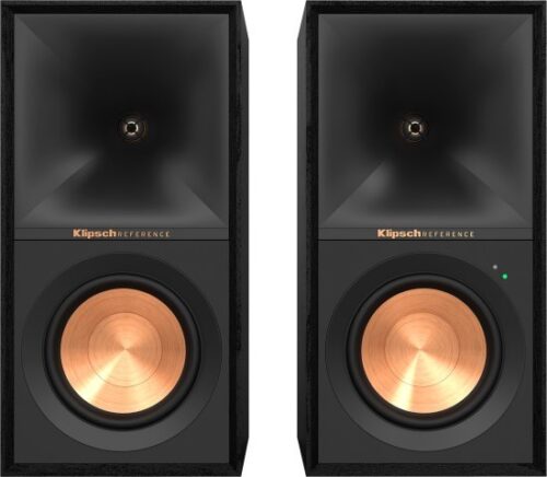 זוג רמקולים מדפיים מוגברים Klipsch Reference R-50PM – צבע שחור