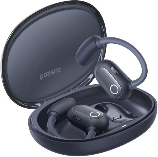 Baseus Eli Sport 1 אוזניות ספורט אלחוטיות פתוחות – שחור קוסמי