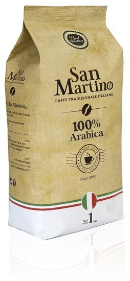 סן מרטינו בסט קווליטי פולי קפה 100% ערביקה 1 ק״ג כשר
