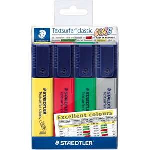 חבילת 4 מרקרים Staedtler Textsurfer