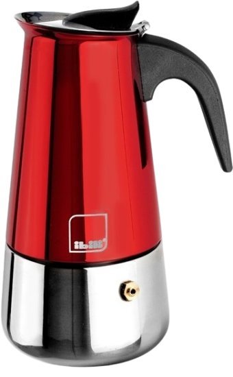 איבילי מוקה מקינטה נירוסטה 2 כוסות אדום