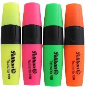 חבילת מרקרים 4 גווני ניאון Pelikan 490