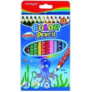 סט 12 עפרונות עבים Keyroad