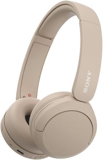 Sony WH-CH520C אוזניות קשת On-Ear אלחוטיות – שמנת