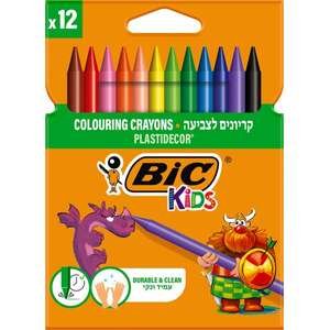 חבילת 12 קריונים BIC Kids Plastidecor