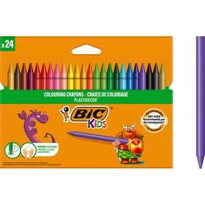 חבילת 24 קריונים BIC Kids Plastidecor