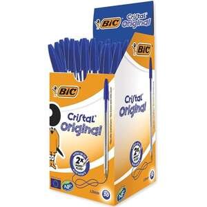 חבילת 50 עטים BIC Cristal כחול