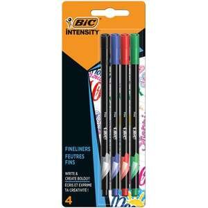 חבילת 4 עטים צבעוניים BIC Intensity Fine