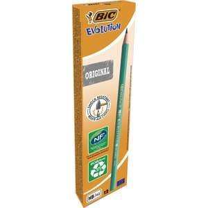 חבילת 12 עפרונות גרפיט BIC Evolution HB