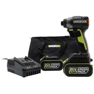 מברגת אימפקט Worx WU292DS.3 20V + 2×4Ah