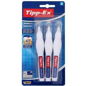 מארז 3 טיפקס עט מחיקה Tipp-Ex 8 מ״ל