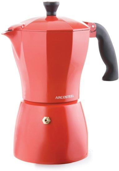 Arcosteel מקינטה אינדוקציה 6 כוסות אדום