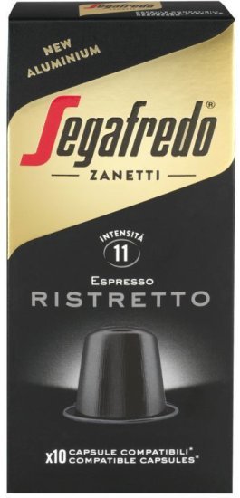 סגפרדו אספרסו ריסטרטו קפסולות אלומיניום 100 יחידות