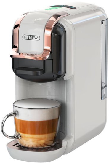 מכונת אספרסו רב-תכליתית 5 ב-1 הייברו H2B – לבן