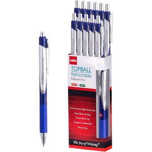 סט 12 עטים לחיצים Cello Topball 0.7 BIC כחול