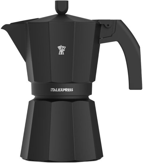 פצטי איטל אקספרס מקינטה אלומיניום 3 כוסות שחור