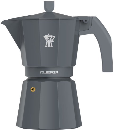 פצטי איטל אקספרס מקינטה אלומיניום 3 כוסות אפור