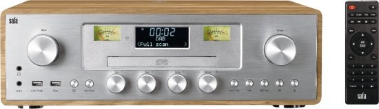 רדיו CD סטריאו עם Bluetooth דגם MIC-256 מבית סאפה – צבע כסוף