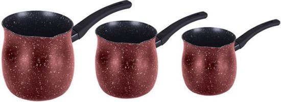 Food Appeal Coffee Collection מארז 3 פינג׳אנים 0.5/0.9/1.3 ליטר חום כהה