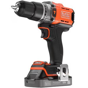 מברגה/מקדחה 18V Black+Decker BCD383D1XC-QW