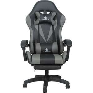 369358.jpg כיסא גיימינג Tesla 7001 אפור עם עיסוי והדום רגליים