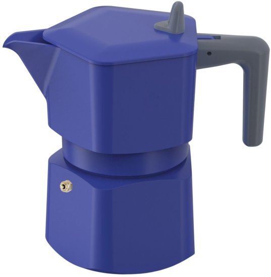 Pezzetti PENTAEXPRESS מקינטה אלומיניום 6 כוסות כחול