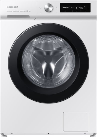 מכונת כביסה פתח חזית 11 ק"ג סמסונג Bespoke SpaceMax WW11BB5044AW – צבע לבן דלת שחורה