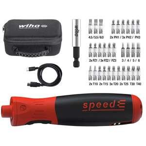 מארז 35 חלקים מברג חשמלי נטען Wiha speedE PocketDrive