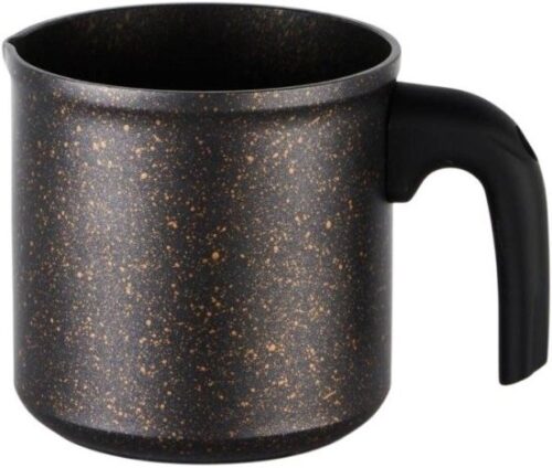 סולתם Optima כד חלב אלומיניום דמוי שיש שחור