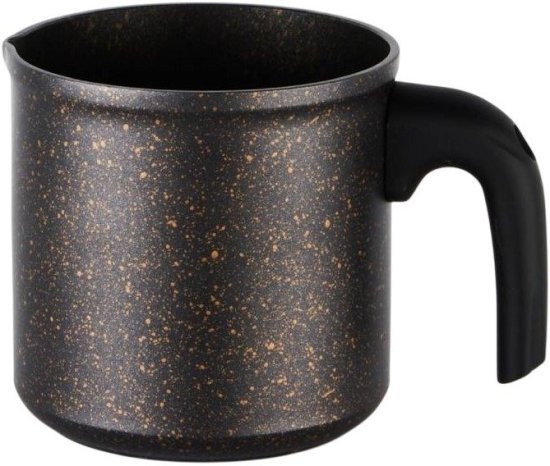 סולתם Optima כד חלב אלומיניום דמוי שיש שחור