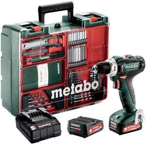 סט מברגה/מקדחה Metabo BS 12V + 2 סוללות + מטען