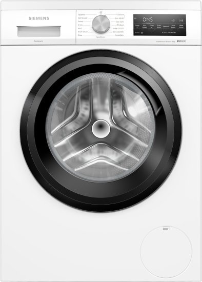 מכונת כביסה פתח חזית 8 ק"ג 1400 סל"ד סימנס iQ500 WU14UT20IL – צבע לבן