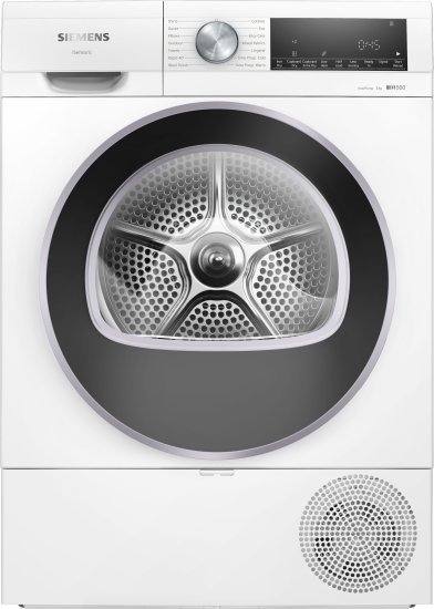 מייבש כביסה פתח חזית 8 ק"ג קונדנסור סימנס IQ500 WQ32G28IL Heat Pump – צבע לבן