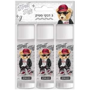 394444.jpg שלישיית דבק סטיק Palphot דובי 15 גרם