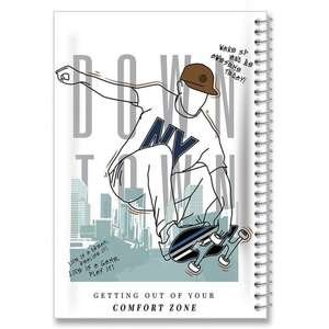 395144.jpg מחברת ספירלה A4 שורה 72 דפים Palphot סקייטר