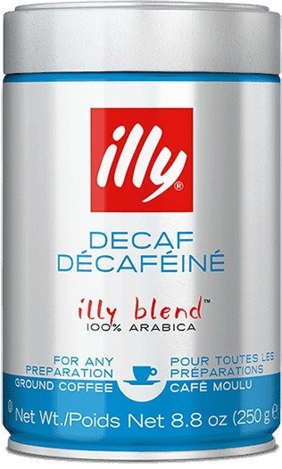 אילי נטול קפאין קפה טחון 250 גרם בפחית