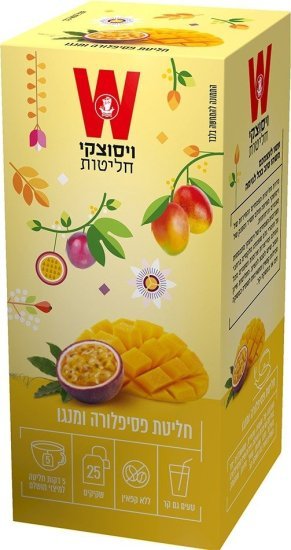 ויסוצקי חליטת מנגו פסיפלורה 25 שקיקים
