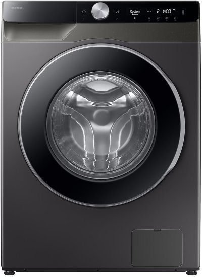 מכונת כביסה פתח חזית 9 ק"ג 1400 סל"ד סמסונג EcoBubble WW90DG6U95LX – צבע כסוף כהה